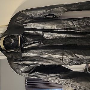 Men 100% leather coat